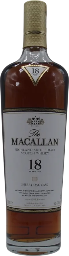 photo Macallan Sherry Oak Cask 18 Ans Single Malt