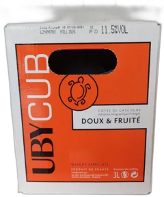 capture du vin Bib Igp Côtes de Gascogne "Uby Cub" Moelleux Domaine Uby
