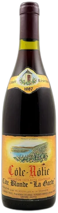 photos du vin Dervieux-Thaize Côte Rôtie Blonde "la Garde