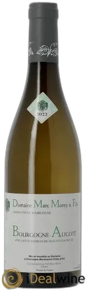 photo Bourgogne Aligoté Marc Morey 2022