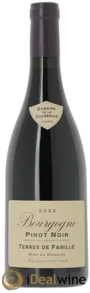 photo Bourgogne Pinot Noir Terres de Famille la Vougeraie 2022