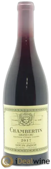 photo Chambertin Grand Cru Maison Louis Jadot 2017