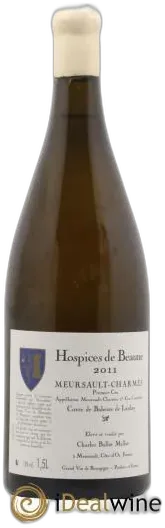 photo Meursault 1er Cru Charmes Cuvée de Bahezre de Lanlay Hospices de Beaune Charles Ballot Millot