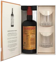 photo Rhum Hampden Hlcf Classic 2 Verres Rocks