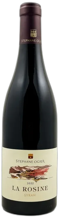 aperçu du vin Ogier Igp Collines Rhodaniennes "la Rosine" Syrah 2022