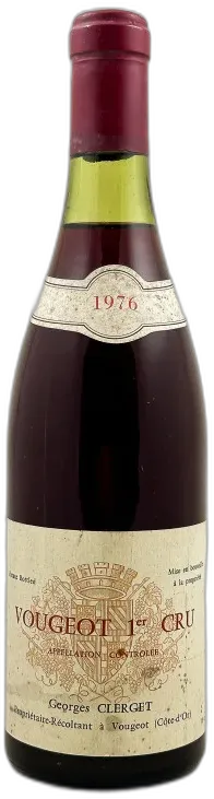 photo du vin Georges Clerget Vougeot 1er Cru