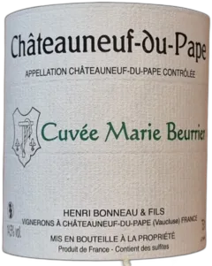 photo Châteauneuf-du-Pape Rouge Marie Beurrier Henri Bonneau