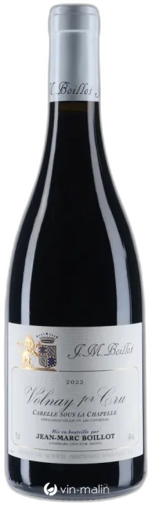 photo Jean-Marc Boillot Volnay 1er Cru Carelle Sous la Chapelle Rouge 2022