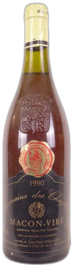 photos du vin 1990 Mâcon-Viré Domaine des Chazelles Blanc Bourgogne