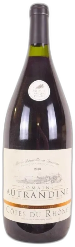 photo 2010 Côtes du Rhône Domaine de l’Autrandine Magnum Rouge Rhône