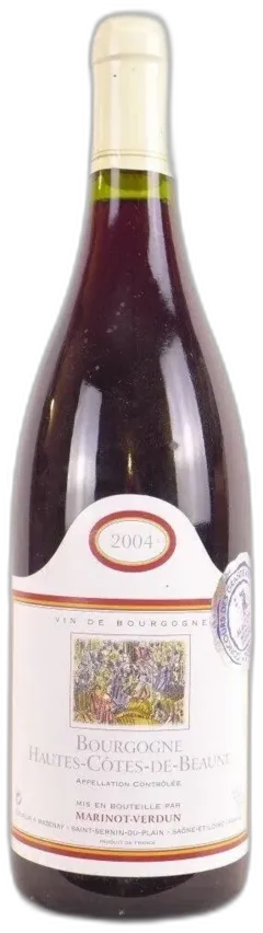 photo 2004 Hautes Côtes de Beaune Marinot-Verdun Rouge
