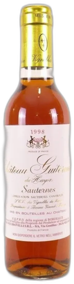 photo Sauternes Château Guiteronde du Hayot Liquoreux Bordeaux