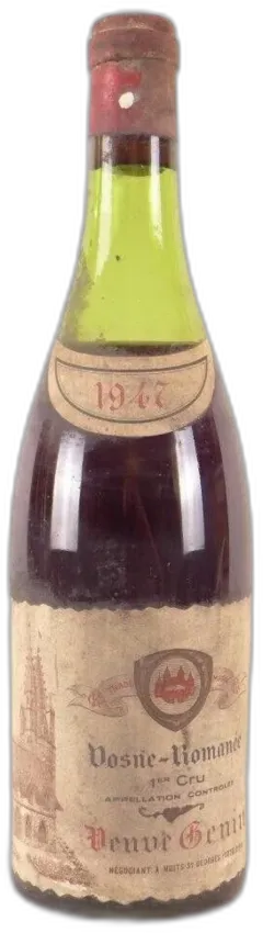 photo Vosne-Romanée Veuve Genin Premier Cru Rouge