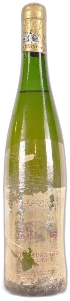 photo Pinot Gris Grand Cru Étiquette Abîmée