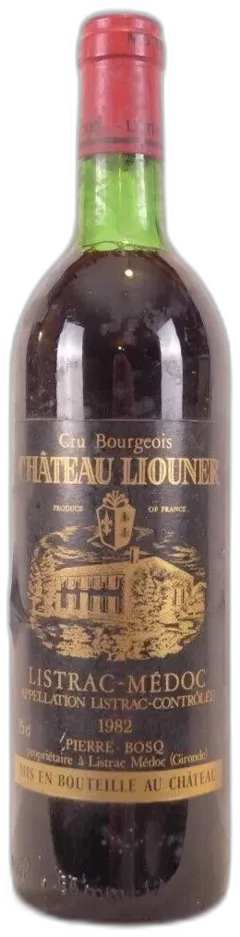 photo 1982 Listrac Château Liouner Cru Bourgeois Rouge Bordeaux