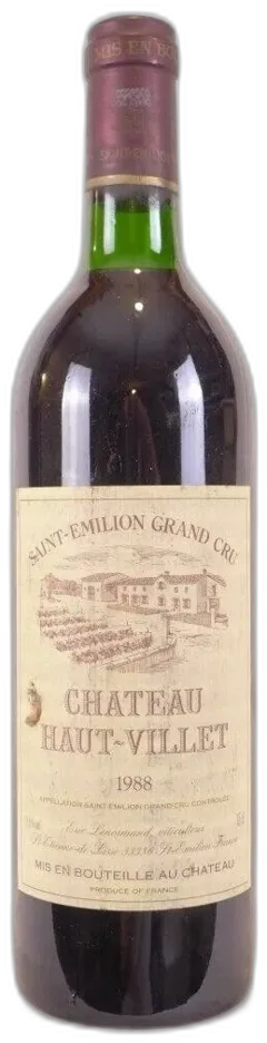photo 1988 Saint-Émilion Château Haut-Villet Grand Cru Rouge Bordeaux