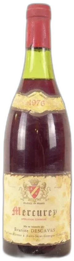 photo 1976 Mercurey Évariste Descaves Rouge Bourgogne