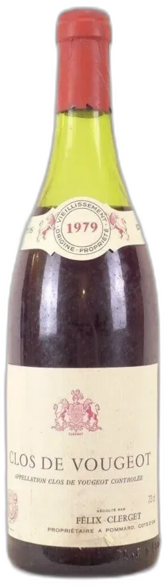 image du vin 1979 Clos Vougeot Felix Clerget Grand Cru Rouge Bourgogne