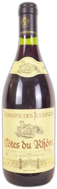 photo Côtes du Rhône Domaine des Juliandes Rouge