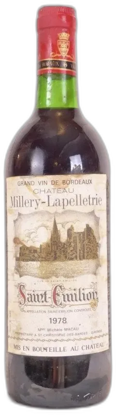 aperçu du vin Château Millery-Lapelletrie
