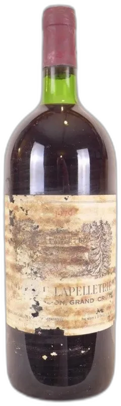 photo 1979 Saint-Émilion Château Lapelletrie Grand Cru Magnum Rouge Bordeaux