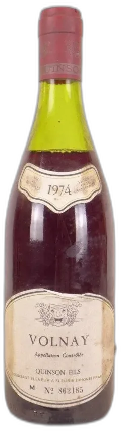 vue du vin Volnay Quinson Fils
