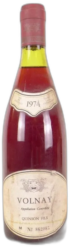 photos du vin Volnay Quinson Fils Rouge Bourgogne