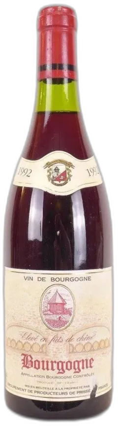 illustration du vin Bourgogne Producteurs de Prissé Fût de Chêne Rouge