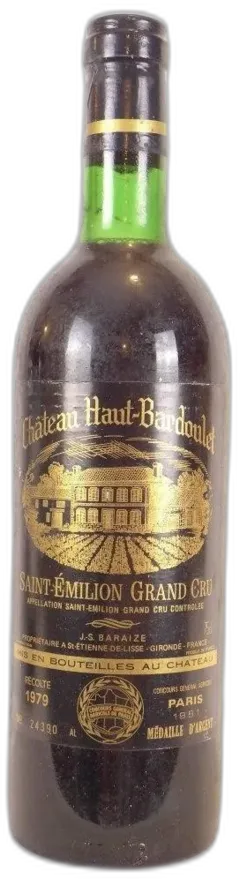 photo 1979 Saint-Émilion Château Bardoulet Grand Cru Rouge Bordeaux