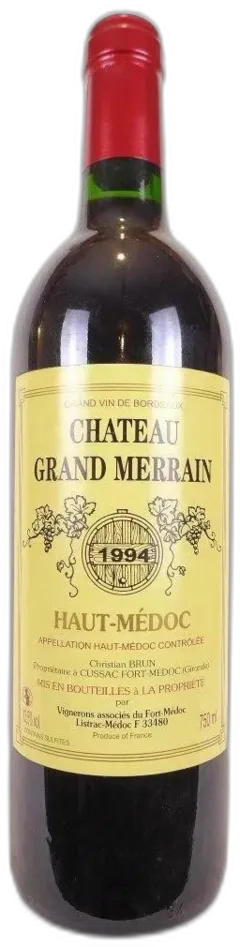 photo Château Grand Merrain Rouge Bordeaux