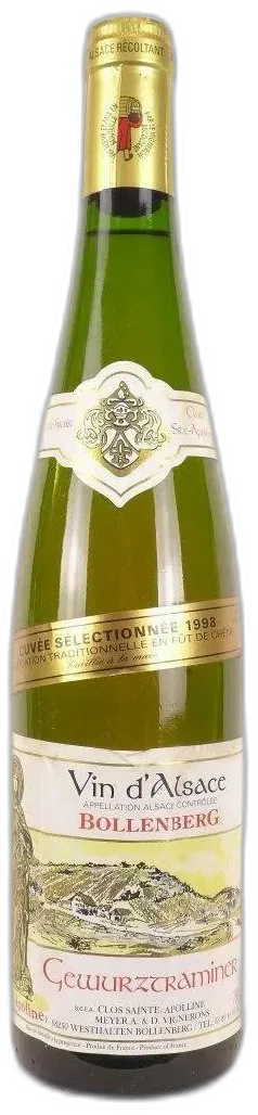 photo 1998 Gewurztraminer Clos Sainte-Apolline Bollenberg Sélectionnée Fût de Chêne