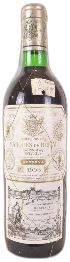 photo Rioja Reserva Marques de Riscal