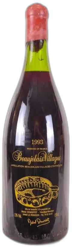 photo du vin Beaujolais-Villages Michel Dumontet Capsule Cirée Magnum Rouge Beaujolais