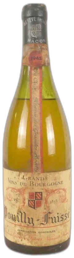 photo 1945 Pouilly-Fuissé Genève Frères Blanc