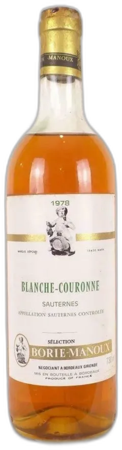 photo Sauternes Blanche-Couronne Borie-Manoux