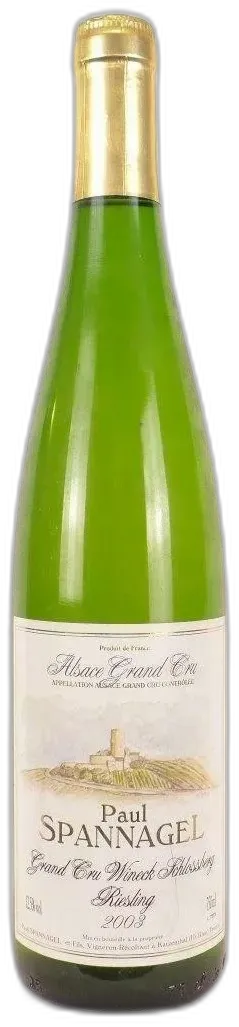 capture du vin Riesling Paul Spannagel Grand Cru Wineck Schlossberg Blanc