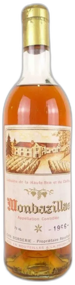 photo 1966 Monbazillac Domaine de la Haute-Brie et du Caillou Liquoreux Sud-Ouest