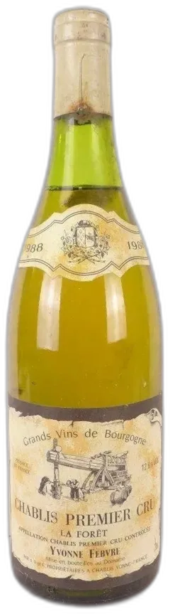 photo Chablis Yvonne Febvre Premier Cru la Forêt