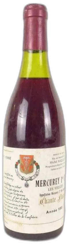 photo Mercurey Michel Raquillet Premier Cru les Vellées Chante Fluté Rouge