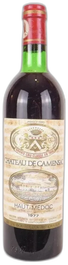 photo 1977 Haut-Médoc Château de Camensac Grand Cru Classé Rouge Bordeaux
