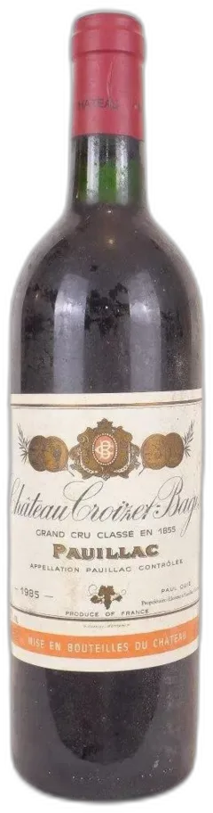 photo 1985 Pauillac Château Croizet-Bages Grand Cru Classé