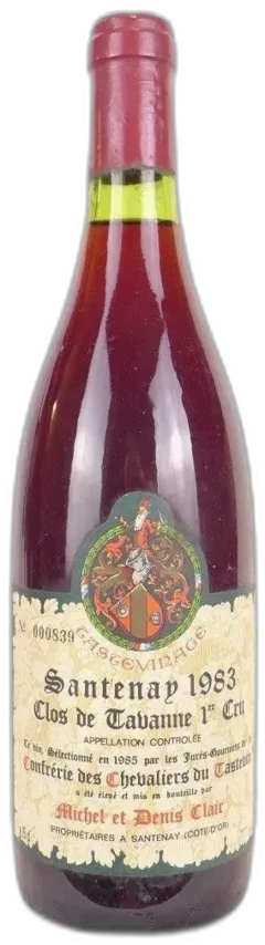 photo Santenay Michel et Denis Clair Premier Cru Clos de Tavannes Tastevinage