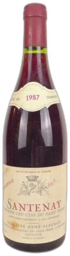 photo Santenay René Fleurot Premier Cru Clos du Passe Temps Monopole Rouge