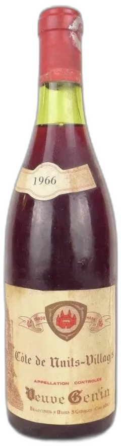 photo 1966 Cotes de Nuits Villages Veuve Genin b3 Rouge Bourgogne