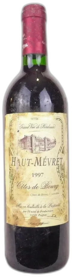 photo Haut-Mévret Étiquette Sale Rouge Bordeaux