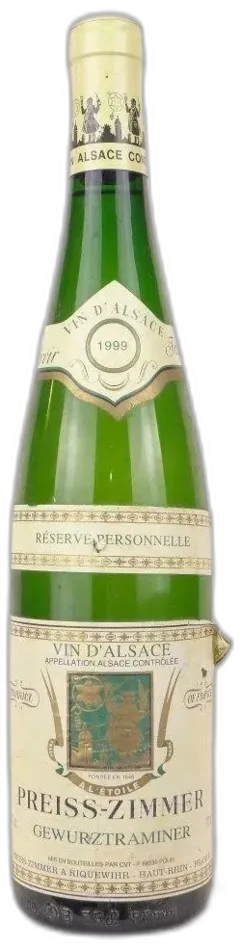 photo Gewurztraminer Preiss-Zimmer Réserve Personnelle Blanc Alsace