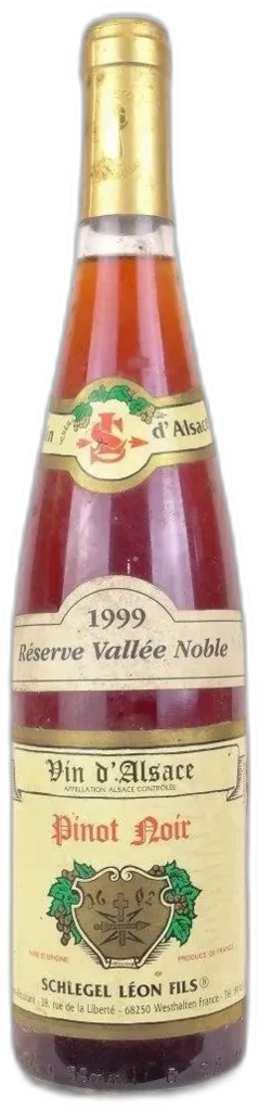 photo Pinot Noir Schlegel Léon Fils Réserve Vallée Noble Rouge Alsace