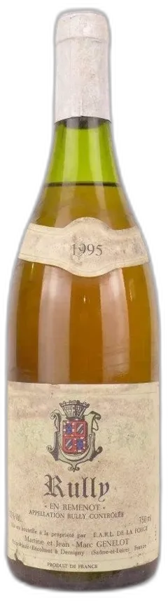 vue du vin Rully Martine et Jean-Marc Genelot en Remenot b1 Blanc