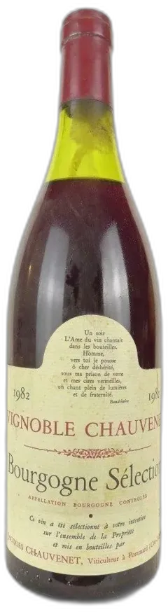 capture du vin Bourgogne Chauvenet Sélection b2 Rouge