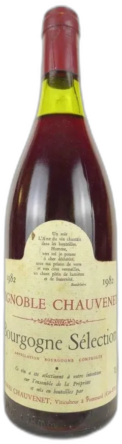 photo du vin Bourgogne Chauvenet Sélection b1 Rouge